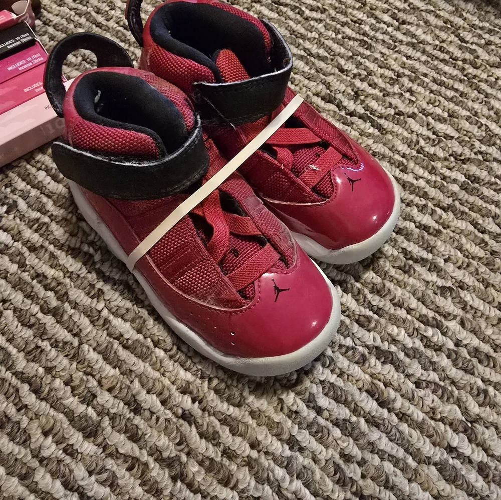 Kids Red and Black Sneakers